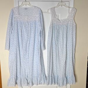 VTG Willow Creek Nightgown & Robe Set Peignoir Floral Lace Prairie style LARGE